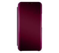 Étui Clear View pour Samsung S22, Clapet Miroir Support bleu violet