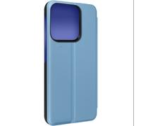 Étui Clear View pour Xiaomi Redmi 12C avec Clapet Miroir Support Vidéo Bleu
