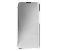 Etui Clear View pour Xiaomi Redmi 10C avec Clapet Miroir Support Vidéo argent