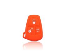 Etui Clés De Voiture en Silicone Adaptés pour Mercedes pour Benz 1998 1999 2000 3 Boutons Coques clé Voiture(Red)