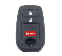 Etui Clés Télécommande De Voiture en Silicone À 3 Boutons pour Toyota pour Corolla GR pour Cross pour Prius pour Sequoia pour Tacoma