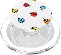 Étui coloré à Motif de Coccinelle pour Un Cadeau d'art PopSockets PopGrip pour MagSafe
