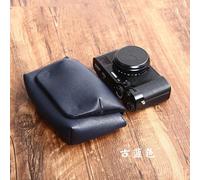 Étui compact en cuir PU pour appareil photo numérique Fuji,coque de thérapeute d'appareil photo,X100V,X100F,X100T,X100S,XF10,X70 - Type Blue