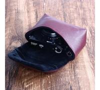 Étui compact en cuir PU pour appareil photo numérique Fuji,coque de thérapeute d'appareil photo,X100V,X100F,X100T,X100S,XF10,X70 - Type Red