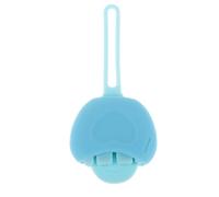 Étui Compact en Silicone Bleu pour Pinceaux à Lèvres, Rangement | Hold Up 3 Brushes, Protection Souple Anti-poussière, Format Voyage et Usage Quotidien