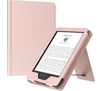 Étui Compatible Avec 6"" Kindle 11th Generation 2024/2022/10th Gen 2019/8th Gen 2016,Coque De Protection Avec Dragonne,Auto Réveil/Veille Pour Kindle Paperwhite Édition Signature,Or Rose