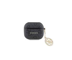 Étui Compatible avec Airpods 3ème génération Guess Licence 4G Motif Strass Chaîne 4G Noir
