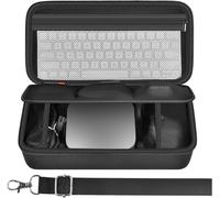 Étui compatible avec Apple 2024 Mac mini M4/M4 Pro Chip Desktop Computer,Hard Electronics Organizer Convient pour clavier,souris magique,chargeur et accessoires (boîte uniquement)-Noir