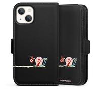 Etui Compatible avec Apple iPhone 13 Mini Etui Folio Etui magnetique Gary Bob l'éponge Produit sous Licence Officielle