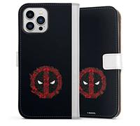 Etui Compatible avec Apple iPhone 13 Pro Max Etui Folio Etui magnetique Marvel Deadpool Logo