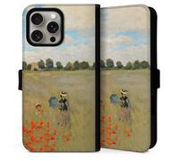 Etui Compatible avec Apple iPhone 16 Pro Etui Folio Etui magnetique Peinture ¼uvre d'art Monet