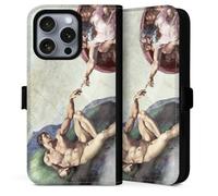 Etui Compatible avec Apple iPhone 16 Pro Max Etui Folio Etui magnetique Michel-Ange ¼uvre d'art Peinture