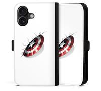 Etui Compatible avec Apple iPhone 17 Etui Folio Etui magnetique Captain America Produit sous Licence Officielle Marvel