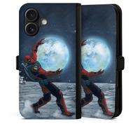Etui Compatible avec Apple iPhone 17 Etui Folio Etui magnetique Deadpool Lune Marvel