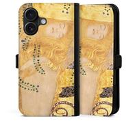 Etui Compatible avec Apple iPhone 17 Etui Folio Etui magnetique Klimt ¼uvre d'art Serpents d'eau