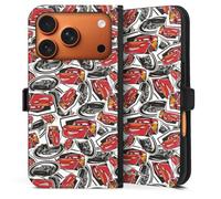 Etui Compatible avec Apple iPhone 17 Pro Etui Folio Etui magnetique Cars Disney Pixar Lightning Mcqueen 95