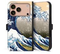Etui Compatible avec Apple iPhone 17 Pro Etui Folio Etui magnetique Katsushika Hokusai La Grande Vague de Kanagawa ¼uvre d'art