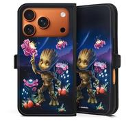 Etui Compatible avec Apple iPhone 17 Pro Etui Folio Etui magnetique Les Gardiens de la Galaxie Baby Groot Marvel