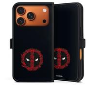Etui Compatible avec Apple iPhone 17 Pro Etui Folio Etui magnetique Marvel Deadpool Logo
