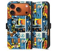 Etui Compatible avec Apple iPhone 17 Pro Etui Folio Etui magnetique Marvel The Fantastic Four Produit sous Licence Officielle