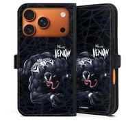 Etui Compatible avec Apple iPhone 17 Pro Etui Folio Etui magnetique Marvel Venom Spider-Man