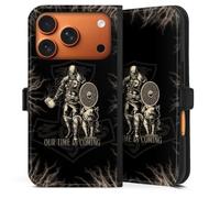 Etui Compatible avec Apple iPhone 17 Pro Etui Folio Etui magnetique Vikings Viking Motif de série