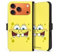 Etui Compatible avec Apple iPhone 17 Pro Max Etui Folio Etui magnetique Bob l'éponge Produit sous Licence Officielle Enfance