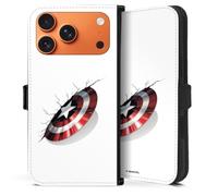 Etui Compatible avec Apple iPhone 17 Pro Max Etui Folio Etui magnetique Captain America Produit sous Licence Officielle Marvel