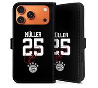Etui Compatible avec Apple iPhone 17 Pro Max Etui Folio Etui magnetique FC Bayern Munich FCB Thomas Müller
