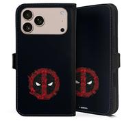 Etui Compatible avec Apple iPhone 17 Pro Max Etui Folio Etui magnetique Marvel Deadpool Logo