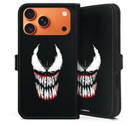 Etui Compatible avec Apple iPhone 17 Pro Max Etui Folio Etui magnetique Marvel Venom Produit sous Licence Officielle