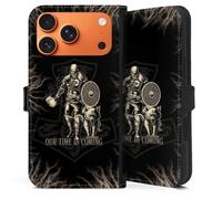 Etui Compatible avec Apple iPhone 17 Pro Max Etui Folio Etui magnetique Vikings Viking Motif de série
