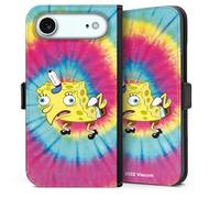 Etui Compatible avec Apple iPhone Air Etui Folio Etui magnetique Bob l'éponge Batik Produit sous Licence Officielle