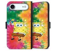 Etui Compatible avec Apple iPhone Air Etui Folio Etui magnetique Bob l'éponge Produit sous Licence Officielle Batik