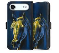 Etui Compatible avec Apple iPhone Air Etui Folio Etui magnetique Cheval Licorne Animal-Look