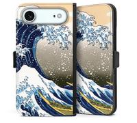 Etui Compatible avec Apple iPhone Air Etui Folio Etui magnetique Katsushika Hokusai La Grande Vague de Kanagawa ¼uvre d'art