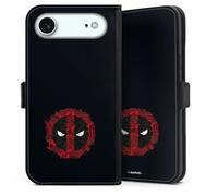 Etui Compatible avec Apple iPhone Air Etui Folio Etui magnetique Marvel Deadpool Logo