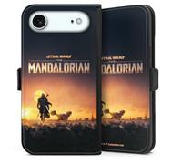Etui Compatible avec Apple iPhone Air Etui Folio Etui magnetique Motif de série Star Wars The Mandalorian