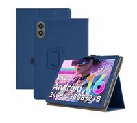 Étui Compatible avec Blackview Tab 9/Tab 90 WiFi 11" | Dragonne de protection complète, housse de support pliable en PU, texture agréable au toucher(Dark Blue)