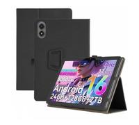 Étui Compatible avec Blackview Tab 9/Tab 90 WiFi 11" | Dragonne de protection complète, housse de support pliable en PU, texture agréable au toucher(Black)