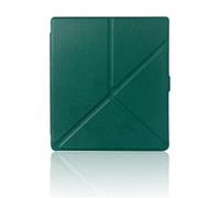Étui Compatible avec Boox Page 7 Pouces la liseuse, Housse en Cuir PU avec Support, étui de Protection, Veille/réveil Automatique Intelligent(Dark Green)