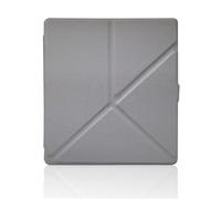 Étui Compatible avec Boox Page 7 Pouces la liseuse, Housse en Cuir PU avec Support, étui de Protection, Veille/réveil Automatique Intelligent(Gray)