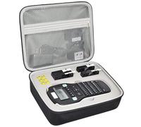 Étui Compatible avec étiqueteuse Portable DYMO LabelManager 160/280, Organiseur de Rangement pour Adaptateur CA, Cartouches de Ruban adhésif et Autres Accessoires (boîte Uniquement) - Gris