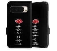 Etui Compatible avec Google Pixel 10 Etui Folio Etui magnetique Akatsuki Produit sous Licence Officielle Naruto Shippuden