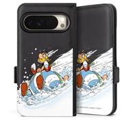Etui Compatible avec Google Pixel 10 Etui Folio Etui magnetique Asterix Obelix Enfance