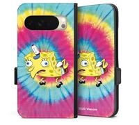 Etui Compatible avec Google Pixel 10 Etui Folio Etui magnetique Bob l'éponge Batik Produit sous Licence Officielle