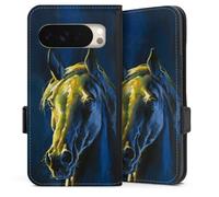 Etui Compatible avec Google Pixel 10 Etui Folio Etui magnetique Cheval Licorne Animal-Look