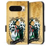 Etui Compatible avec Google Pixel 10 Pro Etui Folio Etui magnetique 101 dalmatiens Cruella Produit sous Licence Officielle