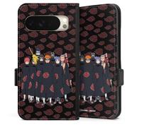 Etui Compatible avec Google Pixel 10 Pro Etui Folio Etui magnetique Akatsuki Naruto Shippuden Produit sous Licence Officielle