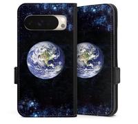 Etui Compatible avec Google Pixel 10 Pro Etui Folio Etui magnetique Galaxie Terre Planète